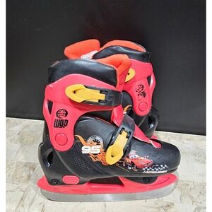 Disney Pixar Cars Lightning McQueen Ice Skates Youth Size 12J 13J 1 2 Adjustable